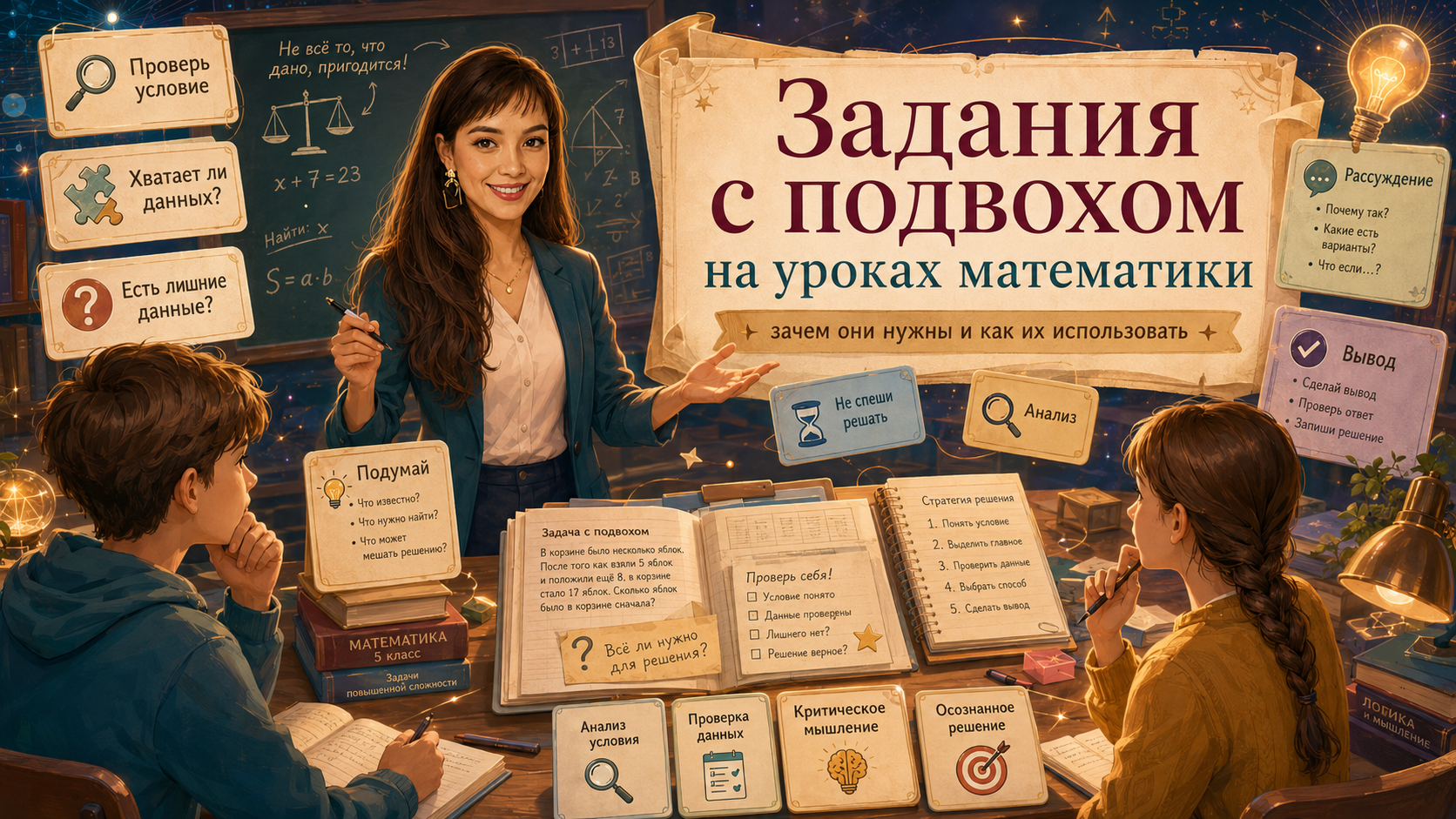 Задания с подвохом на уроках математики: зачем они нужны и как их использовать